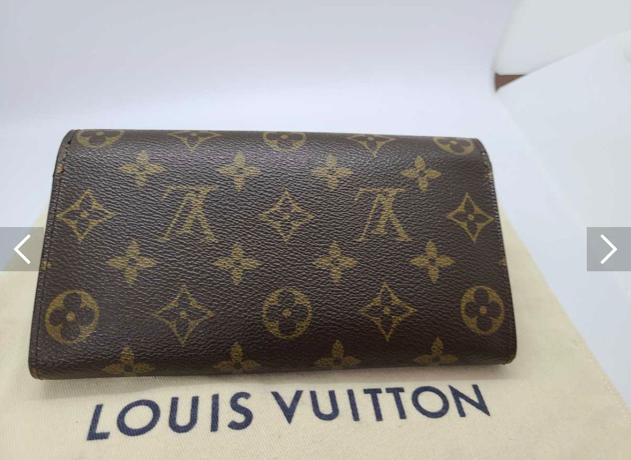 Louis Vuitton Monogram Portefeuille Sarah Bifold Long Wallet