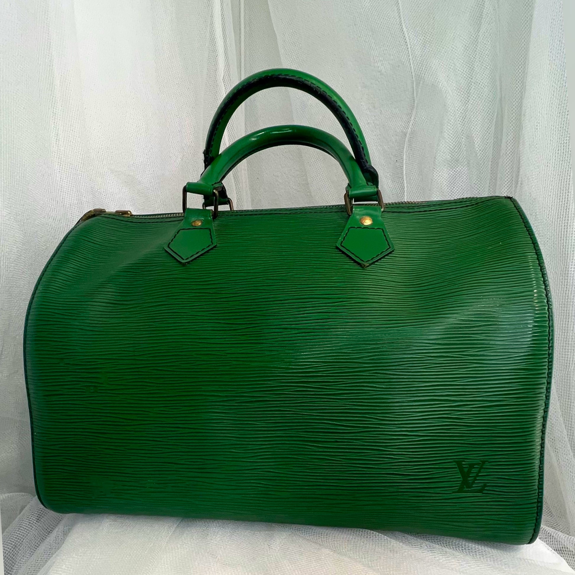 Louis Vuitton Speedy 30 Green Epi