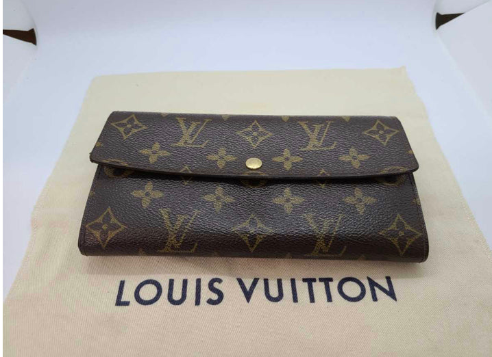 Louis Vuitton Monogram Browns Portefeuille Sarah Long Wallet